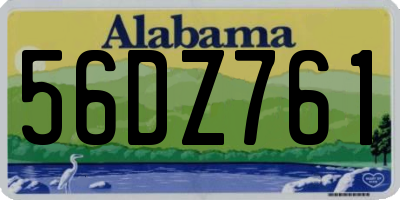 AL license plate 56DZ761
