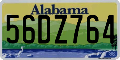 AL license plate 56DZ764