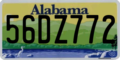 AL license plate 56DZ772