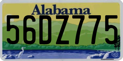 AL license plate 56DZ775