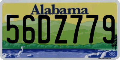 AL license plate 56DZ779