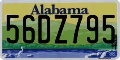 AL license plate 56DZ795