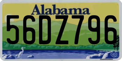 AL license plate 56DZ796