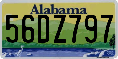 AL license plate 56DZ797