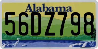 AL license plate 56DZ798