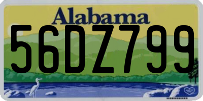 AL license plate 56DZ799