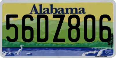AL license plate 56DZ806