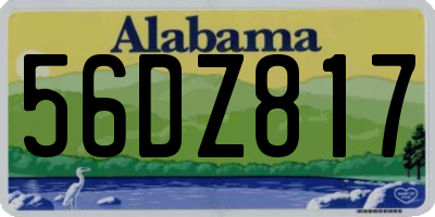 AL license plate 56DZ817