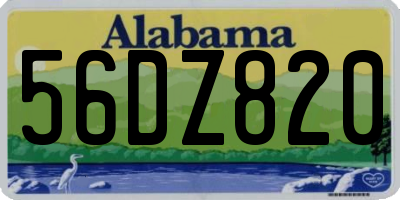 AL license plate 56DZ820