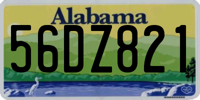 AL license plate 56DZ821