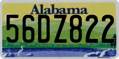 AL license plate 56DZ822