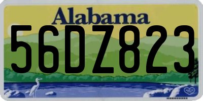 AL license plate 56DZ823