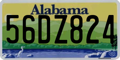 AL license plate 56DZ824