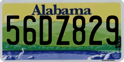 AL license plate 56DZ829