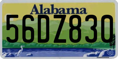 AL license plate 56DZ830