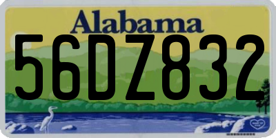 AL license plate 56DZ832