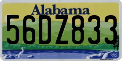 AL license plate 56DZ833