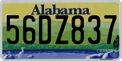 AL license plate 56DZ837