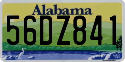 AL license plate 56DZ841