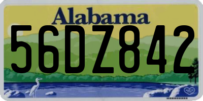 AL license plate 56DZ842