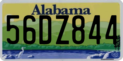 AL license plate 56DZ844