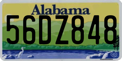 AL license plate 56DZ848