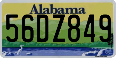 AL license plate 56DZ849