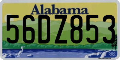 AL license plate 56DZ853