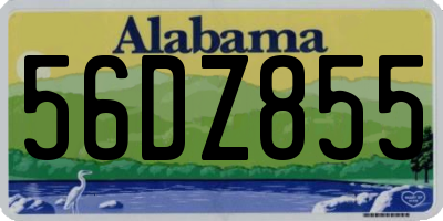AL license plate 56DZ855