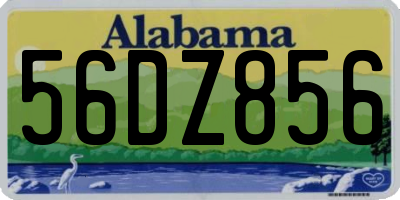 AL license plate 56DZ856