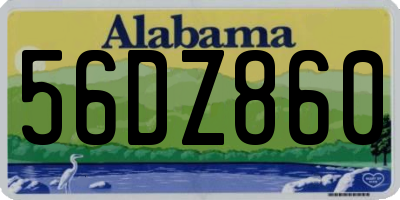 AL license plate 56DZ860
