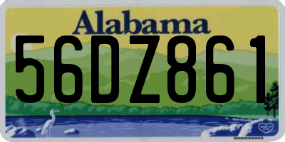 AL license plate 56DZ861