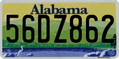 AL license plate 56DZ862