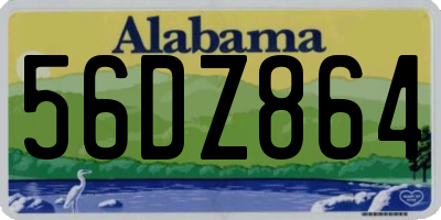 AL license plate 56DZ864