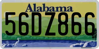 AL license plate 56DZ866