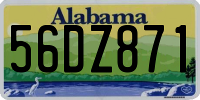 AL license plate 56DZ871