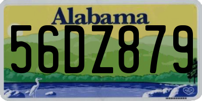 AL license plate 56DZ879