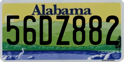 AL license plate 56DZ882