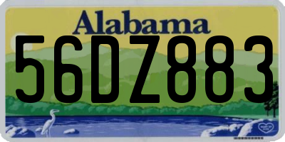 AL license plate 56DZ883