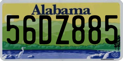 AL license plate 56DZ885