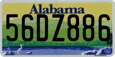 AL license plate 56DZ886