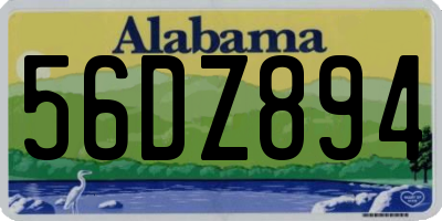 AL license plate 56DZ894