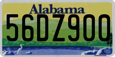 AL license plate 56DZ900