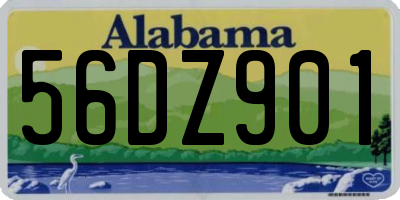 AL license plate 56DZ901
