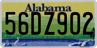 AL license plate 56DZ902