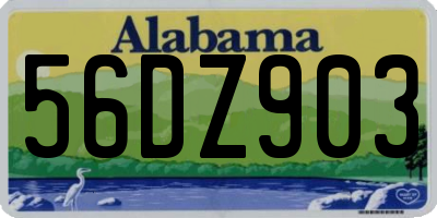 AL license plate 56DZ903