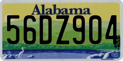AL license plate 56DZ904