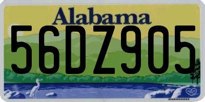 AL license plate 56DZ905