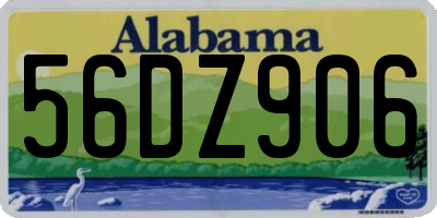 AL license plate 56DZ906