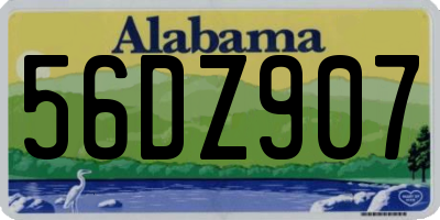 AL license plate 56DZ907